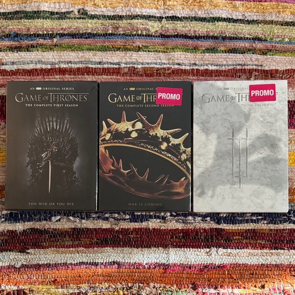 HBO Other - Game of Thrones Complete Seasons 1-3 DVD Set - Black and Gray